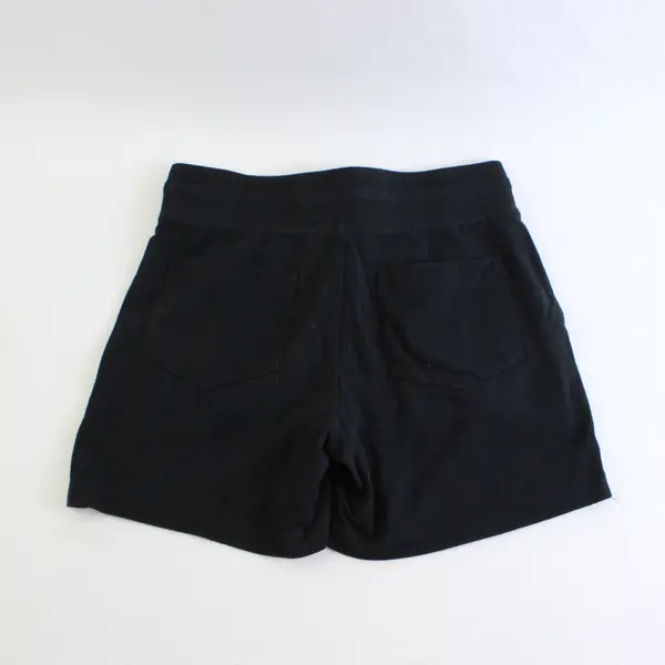 Jockey Women's S Black Cotton Blend Elastic Drawstring Waist 5" Shorts