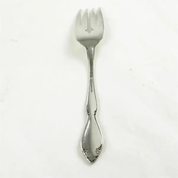 Lot of 7 Oneida Berkeley Square Stainless Salad Forks 6in