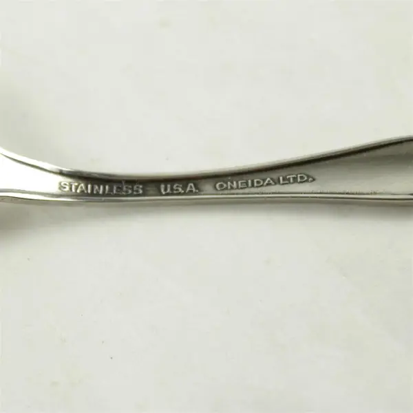 Lot of 7 Oneida Berkeley Square Stainless Salad Forks 6in