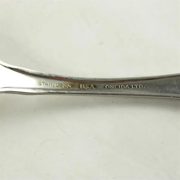 Lot of 3 Oneida Berkeley Square Stainless Medium Solid Cold Meat Serving Forks