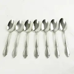 Lot of 7 Oneida Berkeley Square Stainless Teaspoons