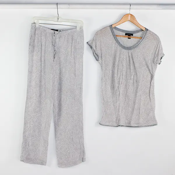 Midnight Carole Hochman Women's S Gray/White Dots Sleep/Lounge Set