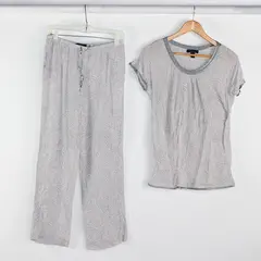 Midnight Carole Hochman Women's S Gray/White Dots Sleep/Lounge Set