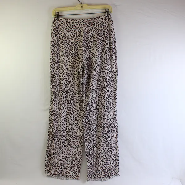 Soma Women's XS Animal Print Mid Rise Pull On Stretch Sleep/Lounge Pants