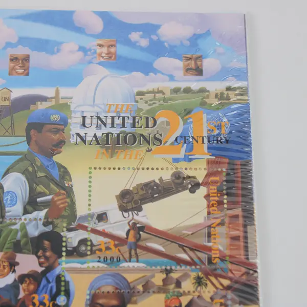 United Nations In The 21st Century 2000 Stamp Sheet Mint Shrink Wrap