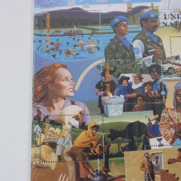 United Nations In The 21st Century 2000 Stamp Sheet Mint Shrink Wrap