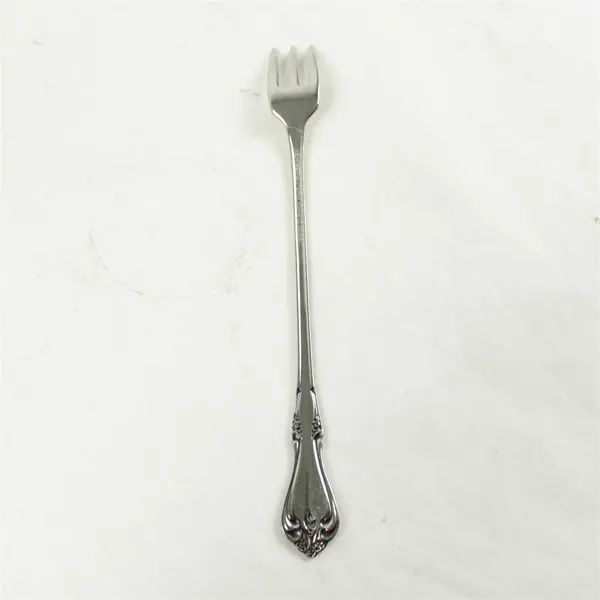 Lot of 7 Oneida Briarwood Stainless Cocktail/Seafood Forks 6.25"