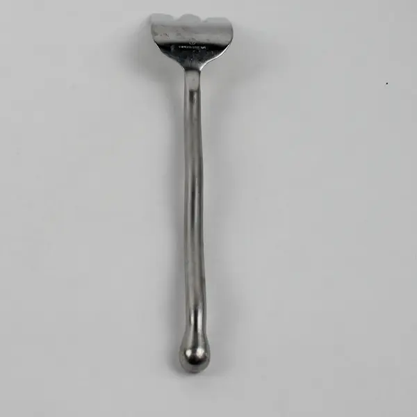 Gourmet Settings Exotique Platinum Meat Fork Stainless Wavy Silverware 10" Long