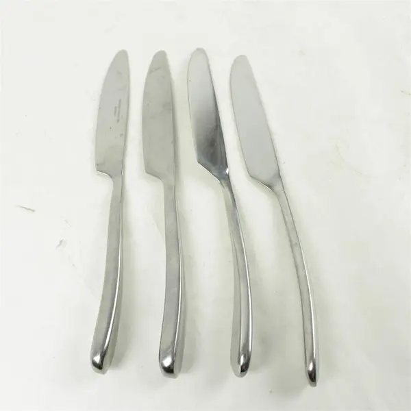 Lot of 4 Hampton Silversmiths Arch Stainless Modern Dinner Knives