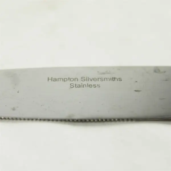 Lot of 4 Hampton Silversmiths Arch Stainless Modern Dinner Knives