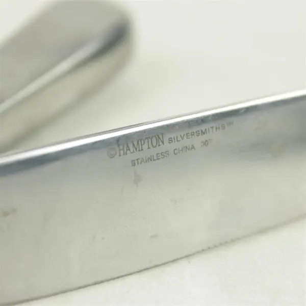 Lot of 3 Hampton Silversmiths Arch Stainless Modern Dinner Knives