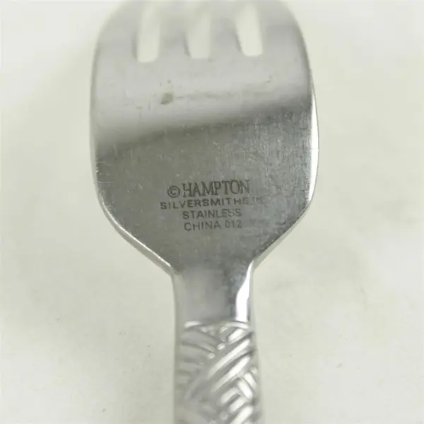 Lot of 5 Hampton Silversmiths HSV175 Stainless Dinner Forks 7.75 in