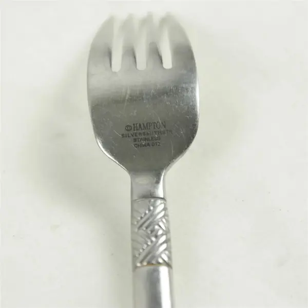 Lot of 5 Hampton Silversmiths HSV175 Stainless Salad Forks