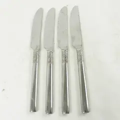 Lot of 4 Hampton Silversmiths HSV175 Stainless Dinner Knives