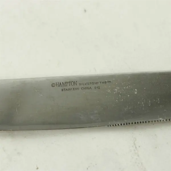 Lot of 4 Hampton Silversmiths HSV175 Stainless Dinner Knives