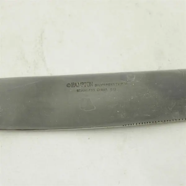 Lot of 3 Hampton Silversmiths HSV175 Stainless Dinner Knives