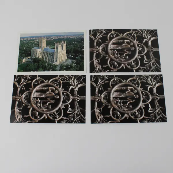 Lot of 4 Washington National Cathedral Postcards
