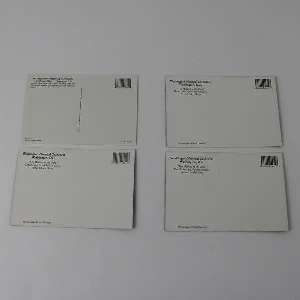 Lot of 4 Washington National Cathedral Postcards
