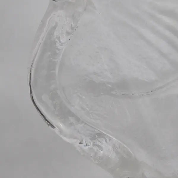 Indiana Glass Wild Rose Clear Glass Pattern Serving Bowl Round 9.5" Diameter