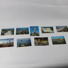 Lot of 9 Vintage South America Topographical Postcards