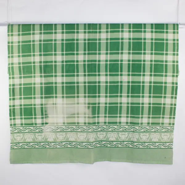 Unbranded Light Green Multi Patterned Rectangle Throw Blanket 67" x 76" FLAWED