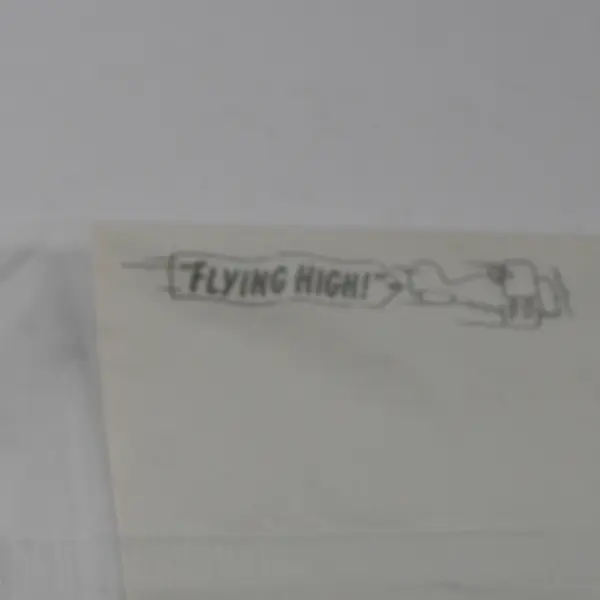 VTG 1984 Hallmark Send A Sticker Postcard Flying High Airplane-Themed