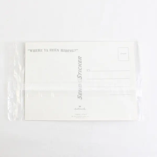 VTG 1984 Hallmark Send A Sticker Postcard Cammy Chameleon