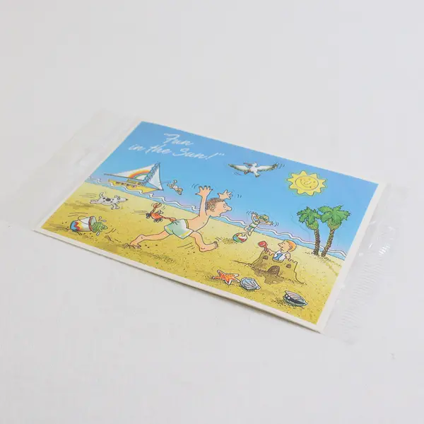 VTG 1984 Hallmark Send A Sticker Postcard Wish You Were Here