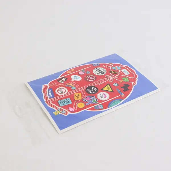 VTG 1984 Hallmark Send A Sticker Postcard No Sweat