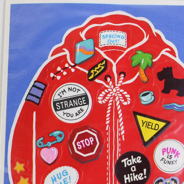 VTG 1984 Hallmark Send A Sticker Postcard No Sweat