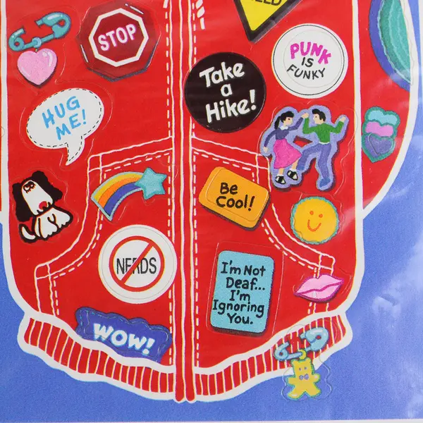 VTG 1984 Hallmark Send A Sticker Postcard No Sweat