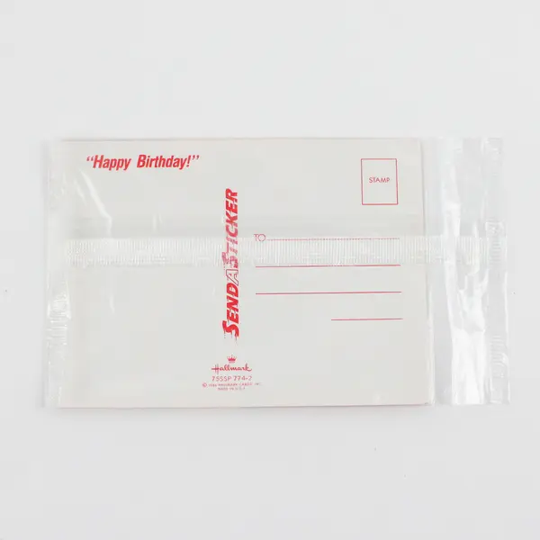 VTG 1984 Hallmark Send A Sticker Postcard Birthday Boogie