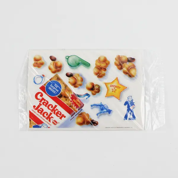 Vintage Hallmark Send A Sticker Postcard Cracker Jack Surprise