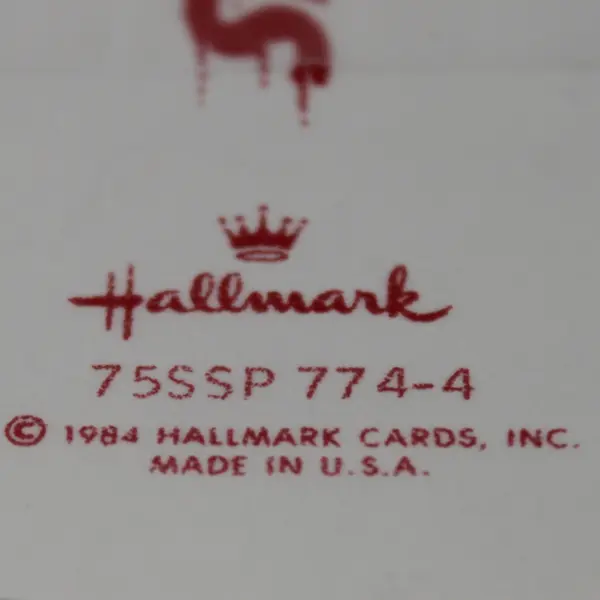 VTG 1984 Hallmark Send A Sticker Postcard Antique Dolls