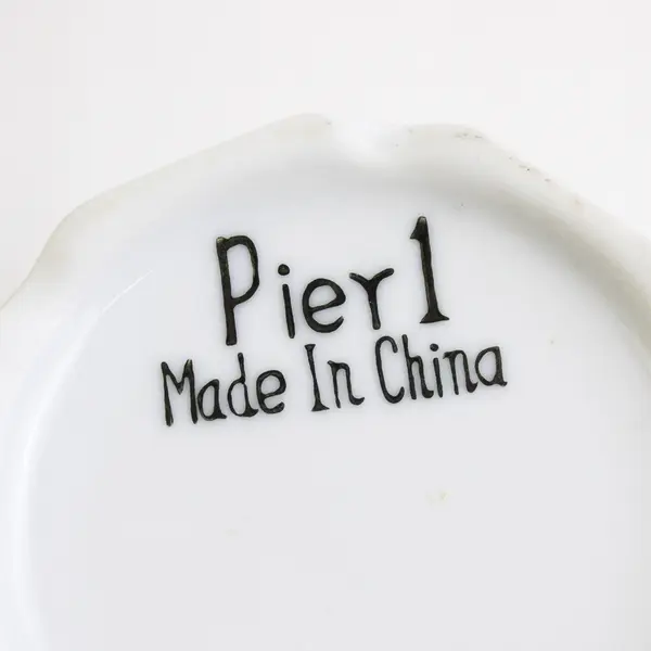 Lot Of 4 Pier 1 Imports Matching Solid White Ceramic Mugs With Handle 4" Tall