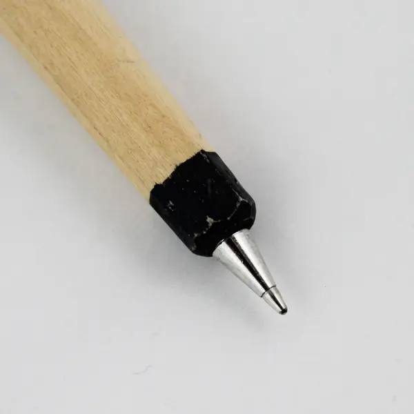 Hand Carved Hummingbird Wood Handle Ink Pen