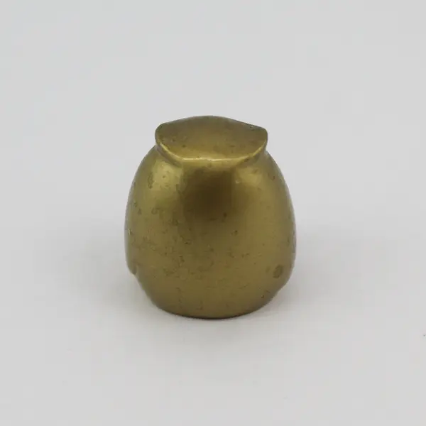 Vintage Miniature Brass Owl Figurine  1 Inch