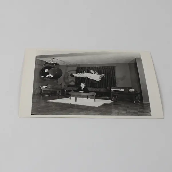 VTG Fotofolio Louisville KY Magician Baron Lavelle and Family Postcard UNPOSTED