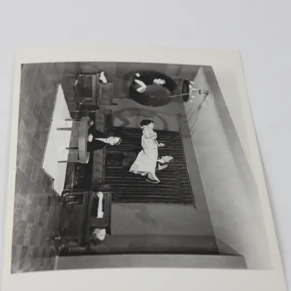 VTG Fotofolio Louisville KY Magician Baron Lavelle and Family Postcard UNPOSTED