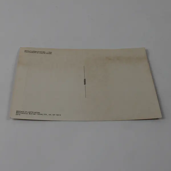 VTG Fotofolio Lisette Model Female Impersonators Postcard UNPOSTED