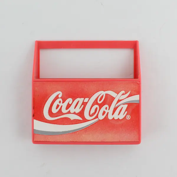 1995 Coca Cola Carrier With 3 Bottles Refrigerator Magnet Set