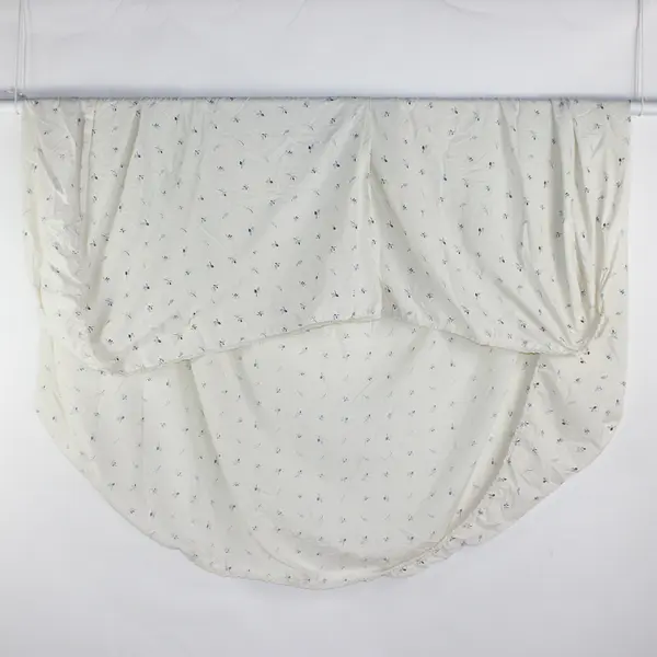 Lot Of 4 JC Penny White/Blue Bed Set (2 Pillowcases, 1 Flat 1 Fitted) Queen/Full