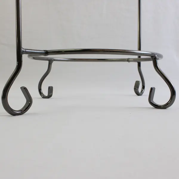2-Tiered Silver-Tone Pie Rack 20" Kitchen Decor