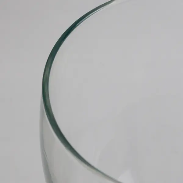 Unbranded Clear/Blue "Willamette Valley Vineyards" Wine Glass 7.75" Tall