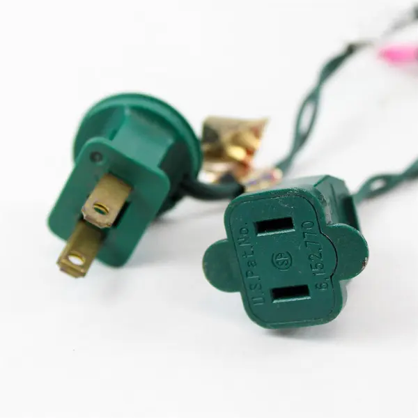 Lot of 3 Strings Multicolor Incandescent Christmas Lights Green Cord TESTED