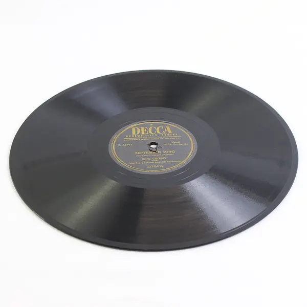 Bing Crosby September Song / Temptation 1946 Decca 23754 78RPM Shellac