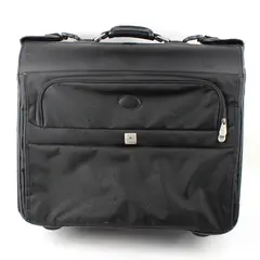 DELSEY Carryon Trolley Garment Bag with Spinner Wheels, Black, 21 Inch