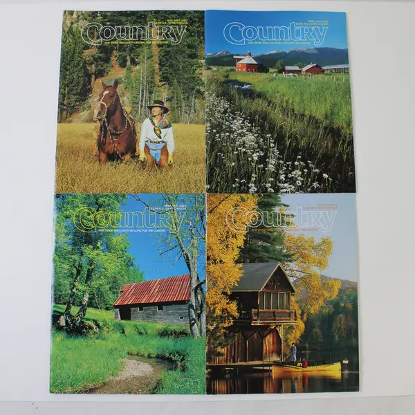 Lot of 4 Country Magazine Issues Apr/May Jun/Jul Aug/Sept & Oct/Nov 2002