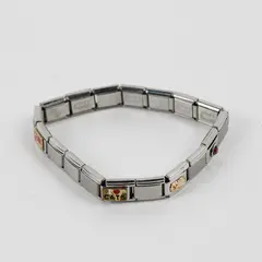 Zoppini Italian Charm Bracelet Grandma Cat-Lover Bingo