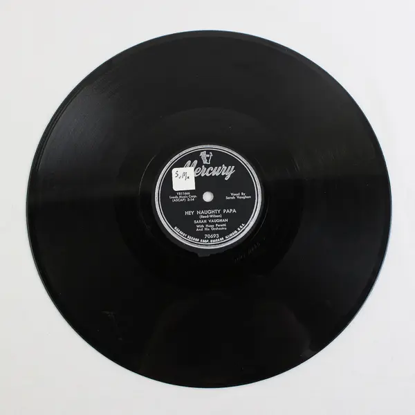  10"  Sarah Vaughan Mercury 70693‎ Johnny, Be Smart/ Hey Naughty Papa